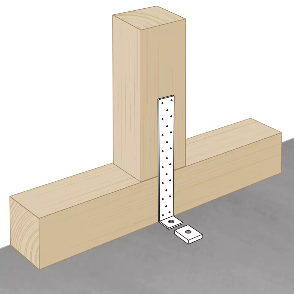 SPAX Zuganker AH 200 x 40 x 40 x 2,0 mm - R 14 mm - 100ST - SXAH200