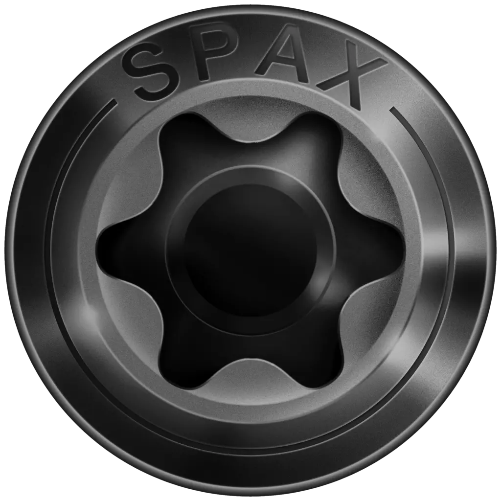 SPAX Fassadenschraube, 4 x 45 mm, 100 Stück, Teilgewinde, Linsensenkkopf extra klein, T-STAR plus T15, CUT-Spitze, Edelstahl rostfrei A2 BLAX - 0467040400453
